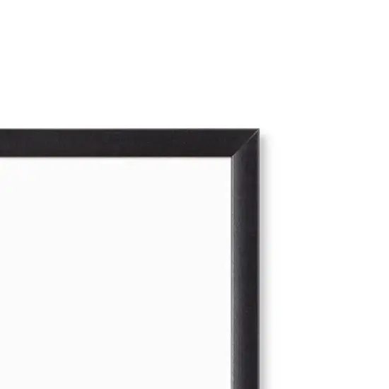 U Brands 36" Magnetic Dry Erase Board Black MDF Frame image {1}