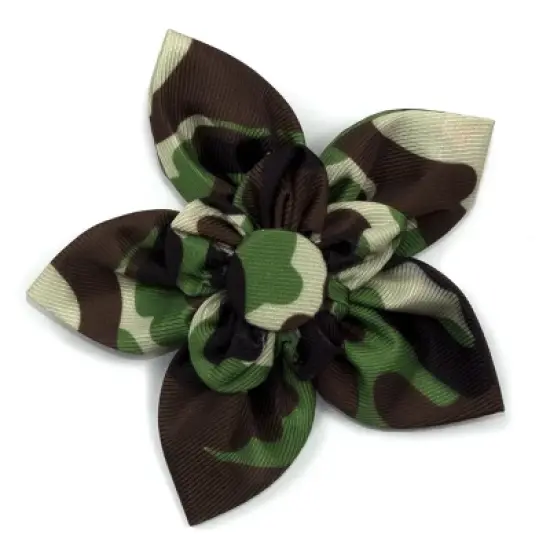 The Worthy Dog Camo Flower Adjustable Collar Attachment Accessory image {1}