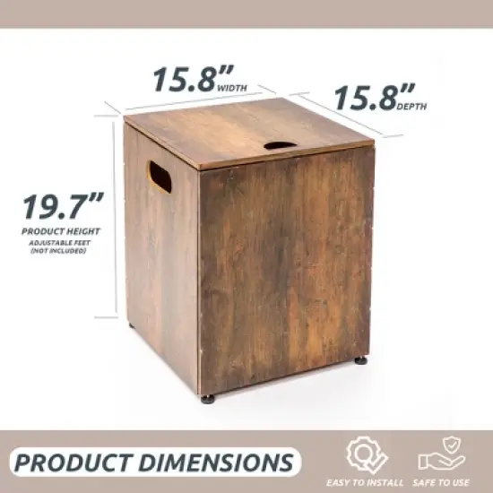 Wood-Grain Style Propane Tank Cover, Outdoor Table & Decorative Stand image {13}