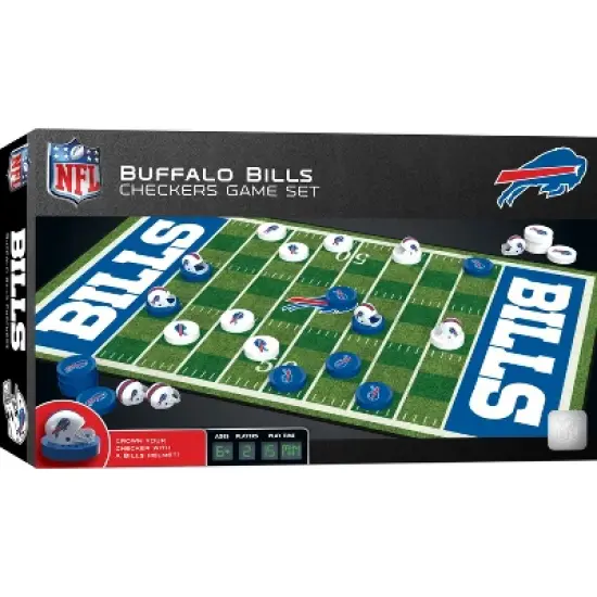 MasterPieces NFL Buffalo Bills Checkers Board Game for Kids and Families Ages 6+ Officially Licensed image {1}