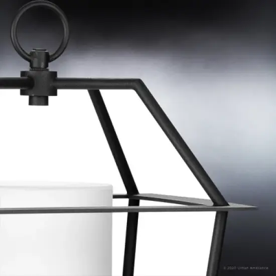 Urban Ambiance Luxury Minimalist Outdoor Post Light 21.125''H x 11''W,  Midnight Black Finish,  Chandler Collection, UHP1394 image {4}