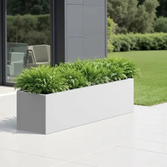 36*10*10 inch Large Metal Rectangular Planter with Drainage Holes for Indoor/Outdoor Use, Perfect for Tall Plants image {8}