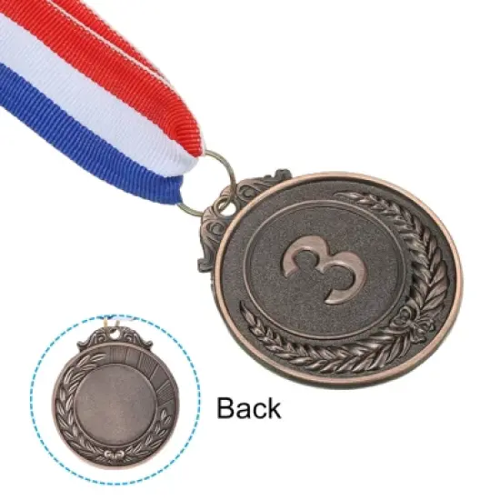 Unique Bargains Zinc Alloy Corrosion-Resistant Durable Embossed Design Award Medals 2" 18 Pcs image {3}