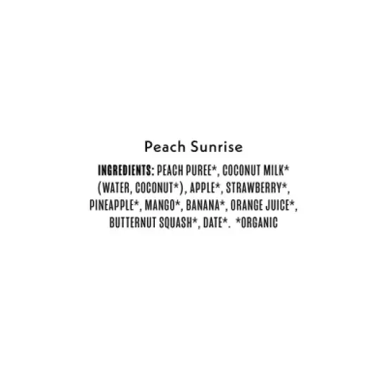 Once Upon a Farm Peach Sunrise Dairy Free Smoothie - 4oz image {3}