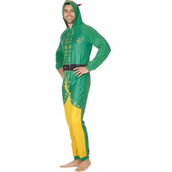 INTIMO Elf The Movie Mens Buddy The Elf One Piece Costume Pajama Set image {2}