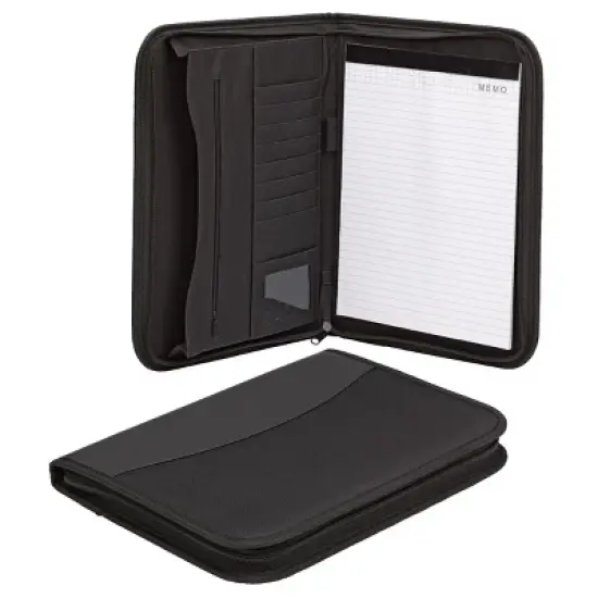 Smead Padfolio, Zipper Closure, Letter Size, Black (85845) image {4}