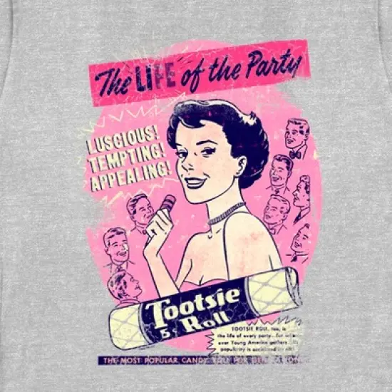 Women's Tootsie Roll Vintage Life of the Party Ad T-Shirt image {1}