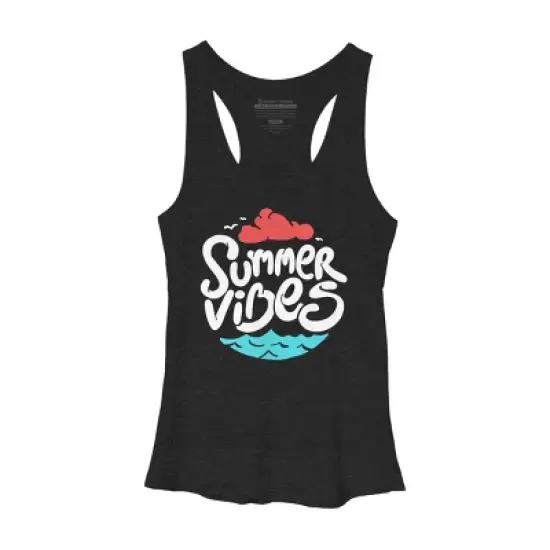 Women's Design By Humans Ocean Summer Vibes By sebiondbh Racerback Tank Top image {2}