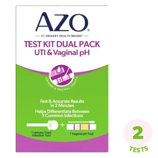AZO At Home UTI and Vaginal pH Test Kit image {9}