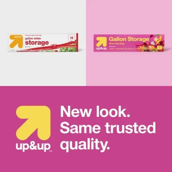 Gallon Slider Storage Bags - up&up&trade; image {3}