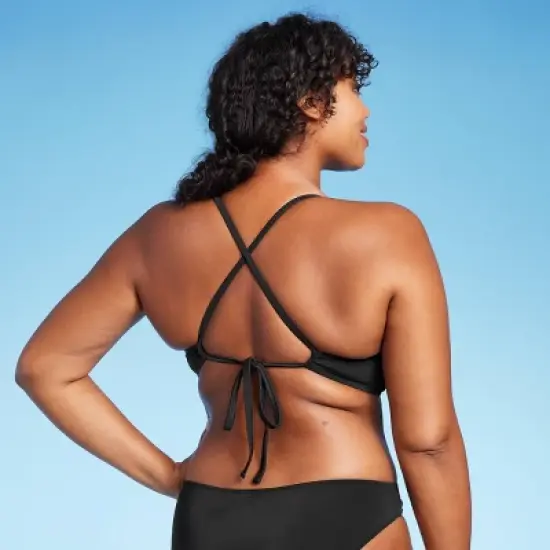 Women's Ribbed Longline V-Wire Bikini Top - Shade & Shore&trade; image {4}