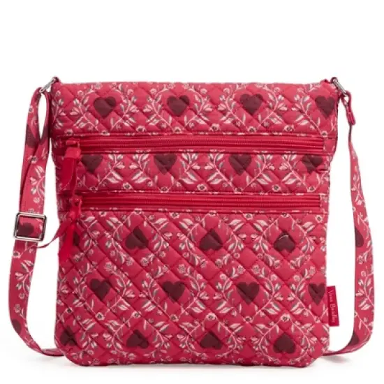 Vera Bradley Women's  Cotton Triple Zip Hipster Crossbody Bag image {7}