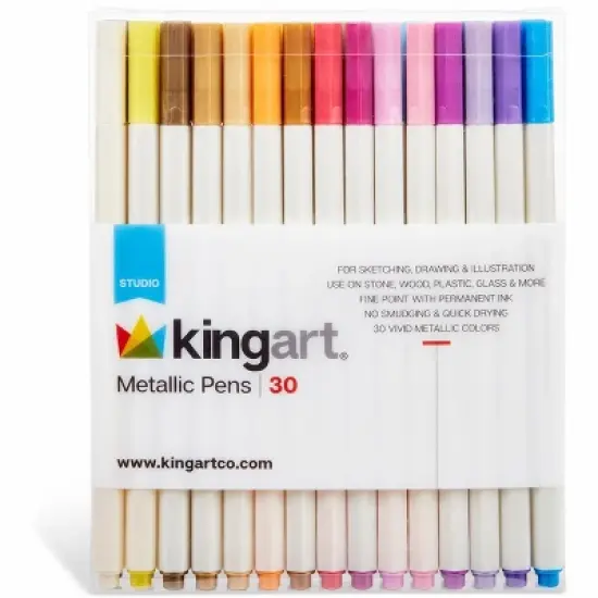 KINGART Metallic Pens 30 Colors image {4}