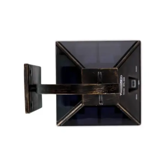 Solar Portable Hanging Outdoor Lantern with Hanger Black - Techko Maid image {3}