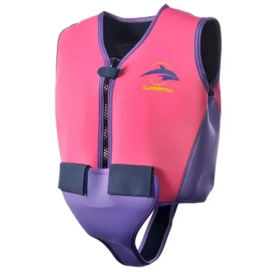 Konfidence Youth Learn to Swim Buoyancy Jacket in Pink image {5}