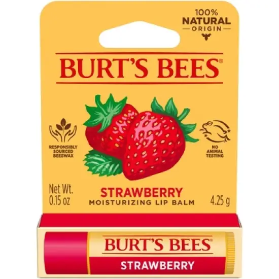 Burt's Bees Lip Balm - Strawberry - 0.15oz image {9}