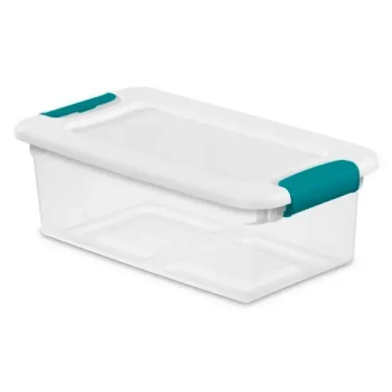 Sterilite Plastic Stacking Storage Box Container with Latching Lid for Home, Office, Workspace, & Utility Space Organization image {2}