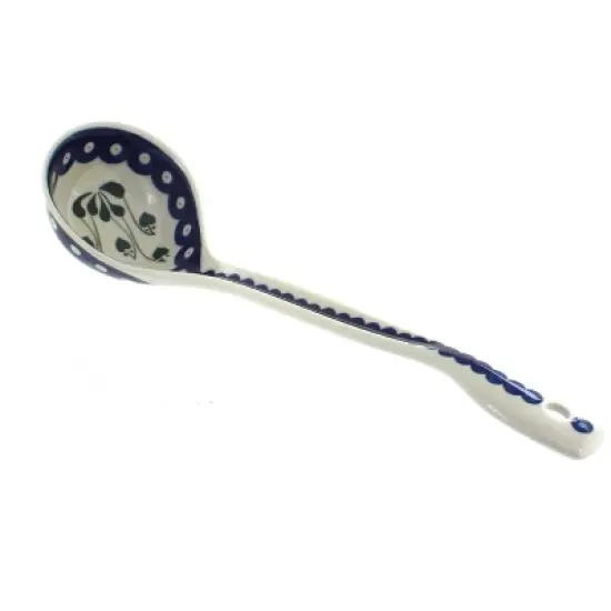 Blue Rose Polish Pottery 560 Ceramika Artystyczna Soup Ladle image {1}