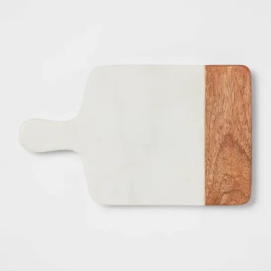 10" x 6" Marble and Wood Serving Board - Threshold&trade; image {2}