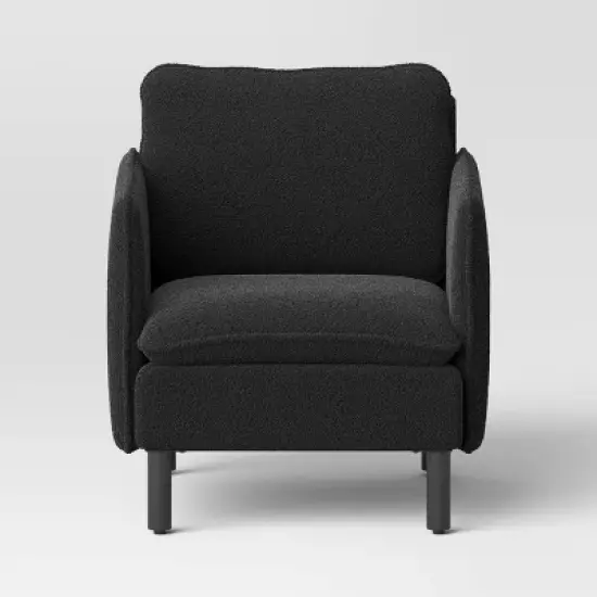 Square Back Accent Chair Black - Threshold&trade; image {2}