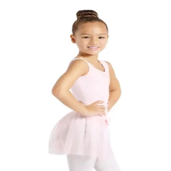 Capezio Glitter Glam Tank Pinch Front Dress - Girls image {2}