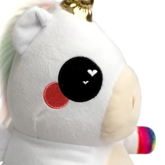 Seven20 Glitter Galaxy 9 Inch Talk Back Unicorn Plush image {3}