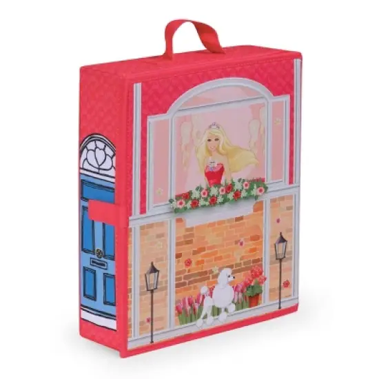 Home & Go Dollhouse Playset Travel & Storage Case with Bed/Bedding for 12" Fashion Dolls - Pink image {5}