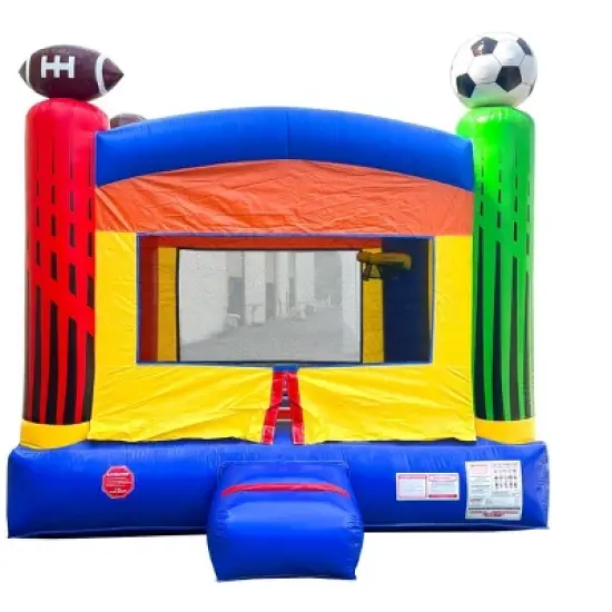 Pogo Bounce House Crossover Kids Inflatable Bounce House with Blower image {12}
