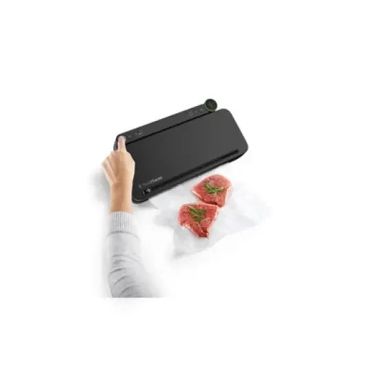 FoodSaver Premier Vacuum Sealer: Dry/Moist/Marinate Modes, Roll Storage, Cutter Bar, Bags & Roll Kit, Black, Plastic image {4}