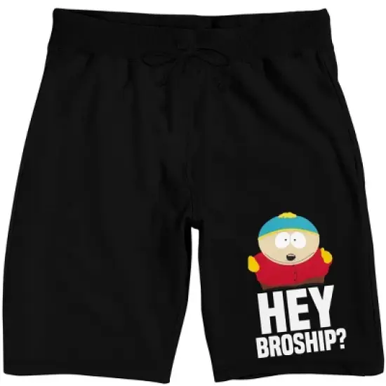 South Park Hey Broship Men's Black Sleep Pajama Shorts image {5}