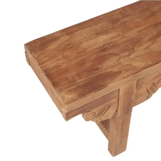 Ellen Mindi Wood Bench Brown - East at Main image {3}