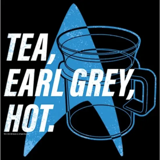 Men's Star Trek: The Next Generation Cup Of Tea Earl Grey Hot, Captain Picard Sweatshirt image {1}