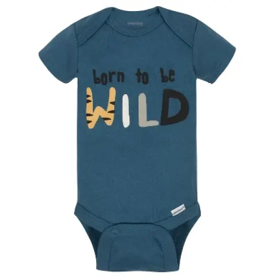 Onesies Brand Baby Boys' Short Sleeve Bodysuits, 8-pack, Tiger image {2}