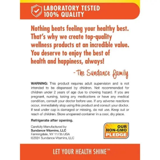 Sundance Vitamins Kid's Probiotic Chewable Tablets Natural Berry Flavor 30 Count image {5}