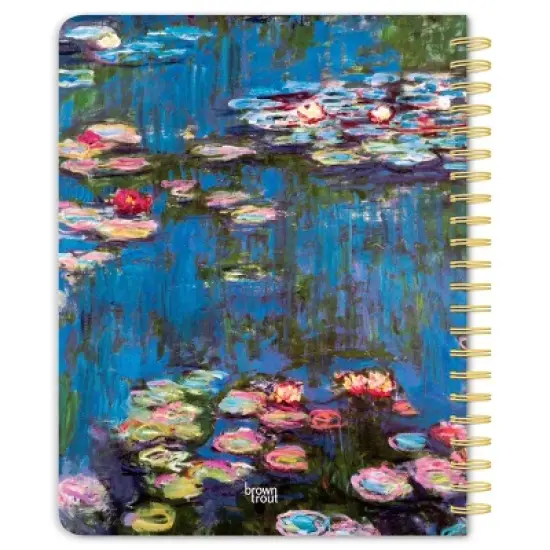BrownTrout Claude Monet 2026 6"x7.75" Desk Planner Foil Stamped Cover image {1}
