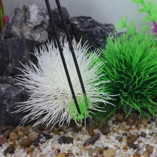 Unique Bargains Aquarium Tweezers Stainless Steel Tweezers for Plants Pets Black 1 Pcs image {5}