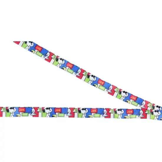 Peanuts Snoopy Be Joe Cool Breakaway ID Lanyard Joe Cool 1.25" Rubber Charm image {2}