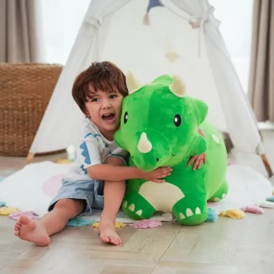 iPlay, iLearn Bouncy Triceratops Bouncy Pals Hopping Animal image {4}