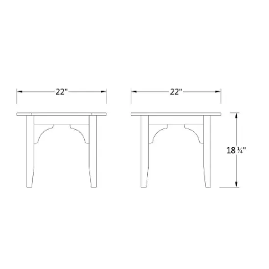 Caterina Teak Patio Side Table - Cambridge Casual image {6}