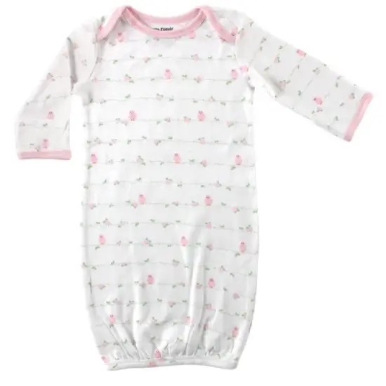 Luvable Friends Baby Girl Cotton Gowns, Bird, 0-6 Months image {3}