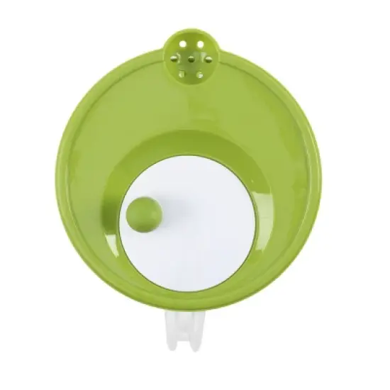 GoodCook Ready 6qt Salad Spinner: Dishwasher-Safe, Plastic, 3-Piece, Green, 10"x10"x7" image {1}