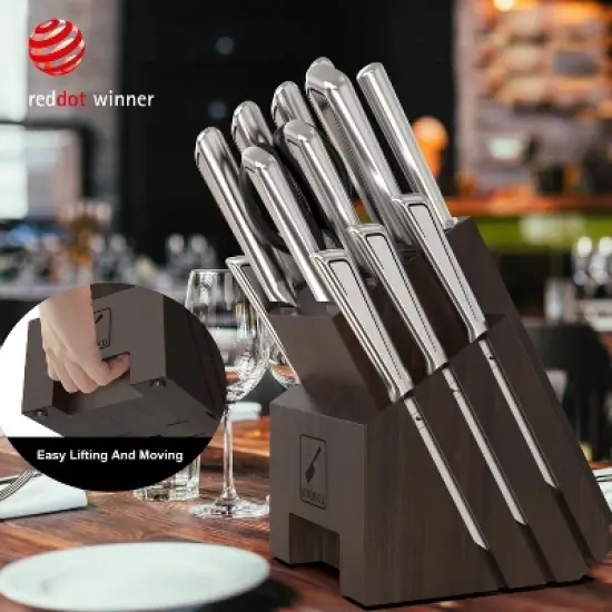 imarku Knife Set,16-Piece Premium Knife Sets for Kitchen with Block, Stainless Steel Kitchen Knife Set,Knife Block Set with Kitchen Sharpener image {8}