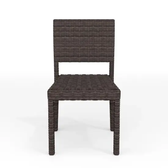 Martha Stewart Bedford Indoor-Outdoor Stackable Patio Dining Chair in Rattan Wicker image {2}