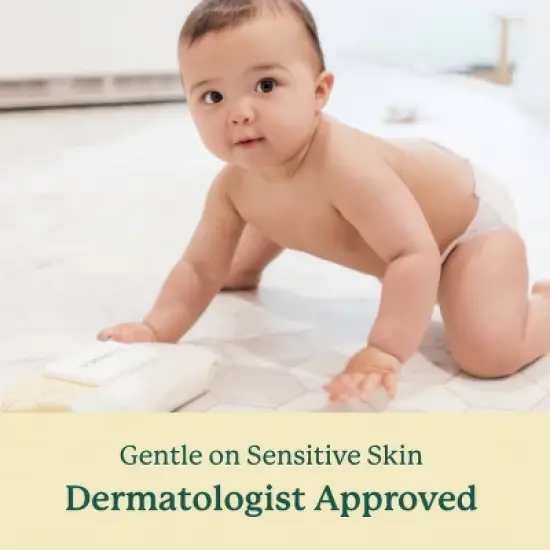 EcoPeaCo. Unbleached Baby Wipes Made with Soft Bamboo Viscose & 99% Water image {10}