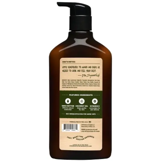 DR. SQUATCH Men's Natural Hand Lotion - Pine Tar - 10 fl oz image {1}