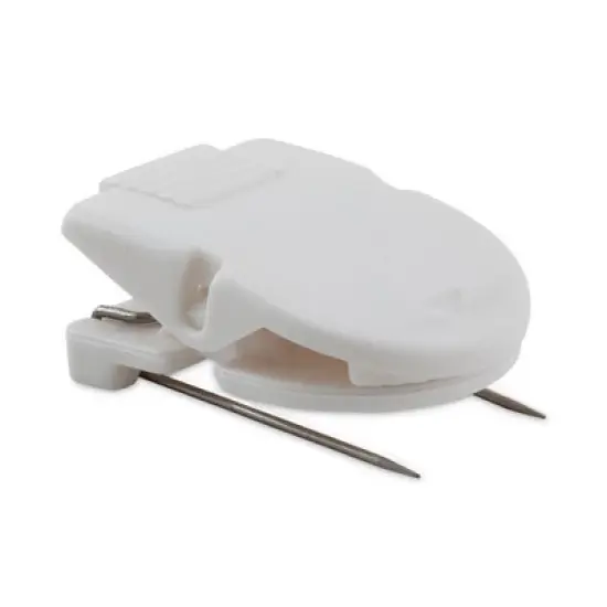 Advantus Wall Clips for Fabric Panels, 40 Sheet Capacity, White, 20/Box image {1}