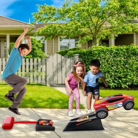 Stomp Rocket Stomp Racer with Jump Ramp Launcher & Race Car image {2}