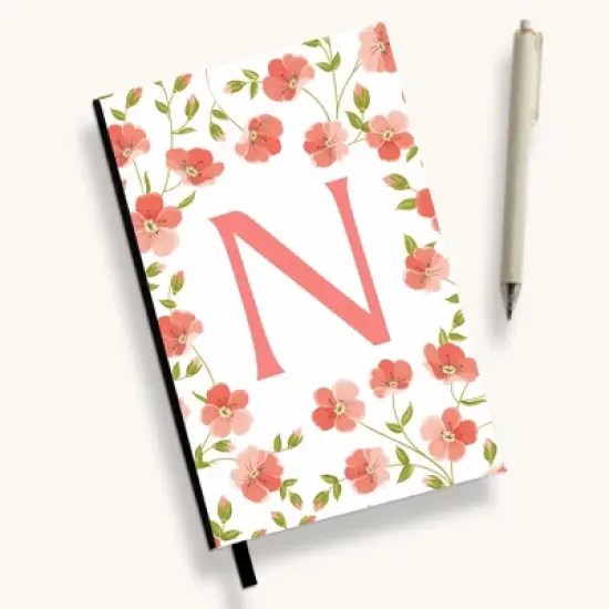 Personalization Mall Flowery Initial Personalized Journal image {14}
