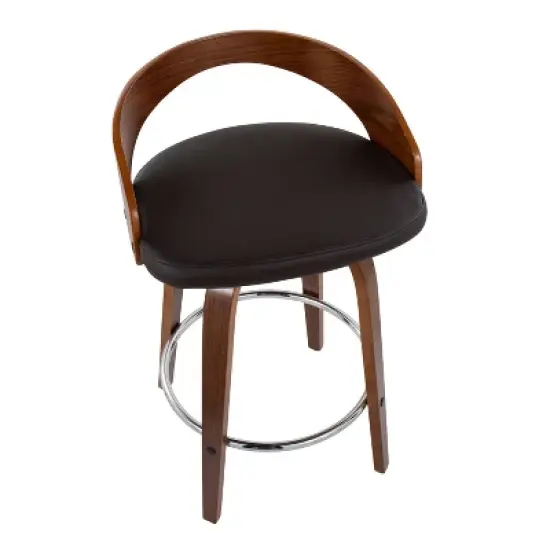 Set of 2 Grotto Upholstered Counter Height Barstools - Lumisource image {6}