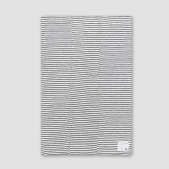 Burt's Bees Baby&reg; Organic Cotton 5pk Solid/Print Burp Cloth Set - Heather Gray image {3}